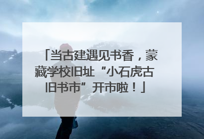 当古建遇见书香，蒙藏学校旧址“小石虎古旧书市”开市啦！