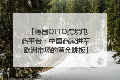 德国OTTO跨境电商平台：中国商家进军欧洲市场的黄金跳板
