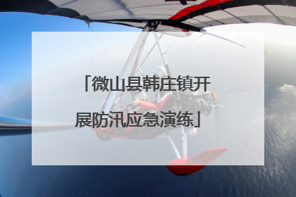 微山县韩庄镇开展防汛应急演练