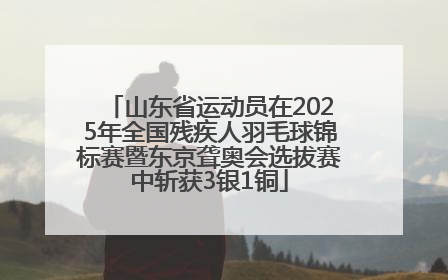 山东省运动员在2025年全国残疾人羽毛球锦标赛暨东京聋奥会选拔赛中斩获3银1铜