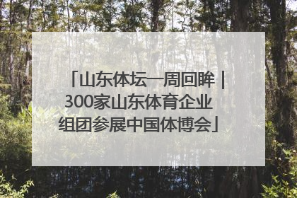 山东体坛一周回眸｜300家山东体育企业组团参展中国体博会