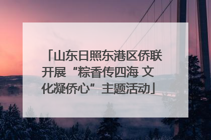 山东日照东港区侨联开展“粽香传四海 文化凝侨心”主题活动