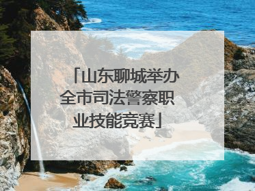 山东聊城举办全市司法警察职业技能竞赛
