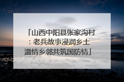 山西中阳县张家沟村：老兵故事浸润乡土 温情乡邻共筑国防情