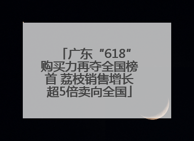 广东“618”购买力再夺全国榜首 荔枝销售增长超5倍卖向全国