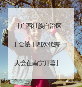 广西壮族自治区工会第十四次代表大会在南宁开幕
