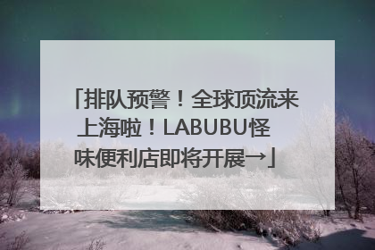 排队预警！全球顶流来上海啦！LABUBU怪味便利店即将开展→