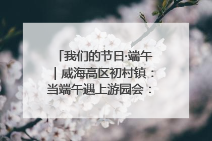 我们的节日·端午｜威海高区初村镇：当端午遇上游园会：来一场“粽”享欢乐的趣味冒险！