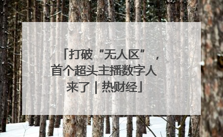 打破“无人区”，首个超头主播数字人来了｜热财经