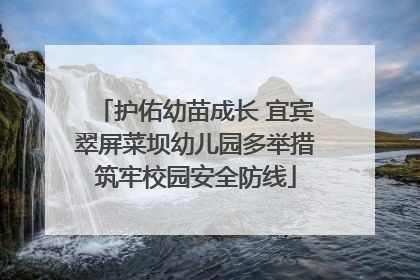 护佑幼苗成长 宜宾翠屏菜坝幼儿园多举措筑牢校园安全防线