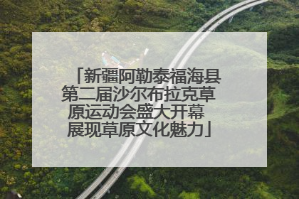 新疆阿勒泰福海县第二届沙尔布拉克草原运动会盛大开幕 展现草原文化魅力