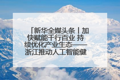 新华全媒头条丨加快赋能千行百业 持续优化产业生态——浙江推动人工智能健康有序发展观察