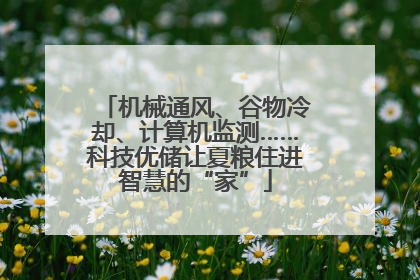机械通风、谷物冷却、计算机监测……科技优储让夏粮住进智慧的“家”