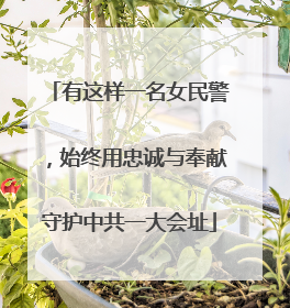有这样一名女民警，始终用忠诚与奉献守护中共一大会址