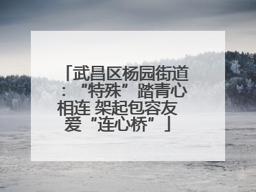武昌区杨园街道：“特殊”踏青心相连 架起包容友爱“连心桥”