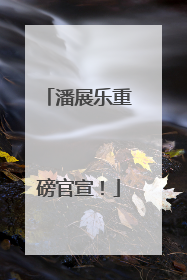 潘展乐重磅官宣！