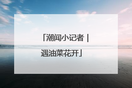 潮闻小记者｜遇油菜花开