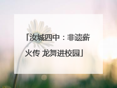 汝城四中：非遗薪火传 龙舞进校园