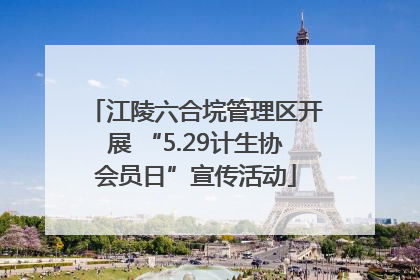 江陵六合垸管理区开展 “5.29计生协会员日”宣传活动