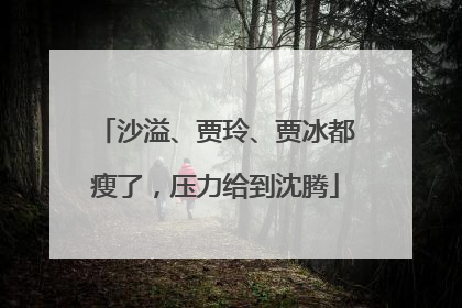 沙溢、贾玲、贾冰都瘦了，压力给到沈腾