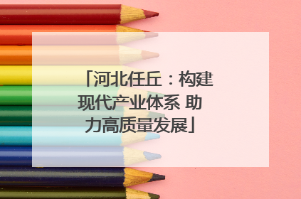 河北任丘：构建现代产业体系 助力高质量发展