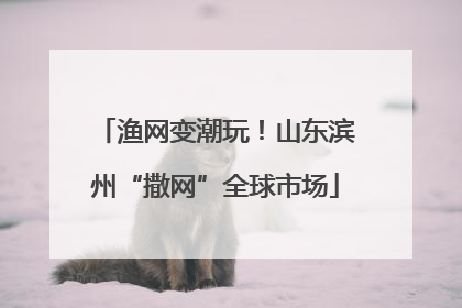 渔网变潮玩！山东滨州“撒网”全球市场