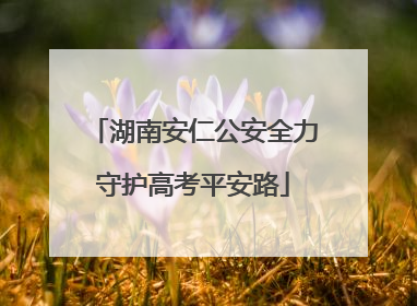 湖南安仁公安全力守护高考平安路