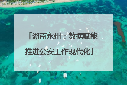 湖南永州：数据赋能推进公安工作现代化