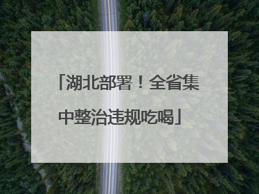 湖北部署！全省集中整治违规吃喝