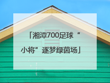 湘潭700足球“小将”逐梦绿茵场