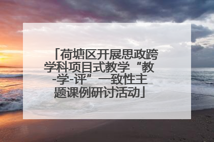 荷塘区开展思政跨学科项目式教学“教-学-评”一致性主题课例研讨活动