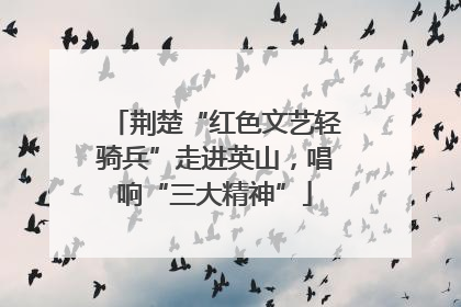 荆楚“红色文艺轻骑兵”走进英山，唱响“三大精神”