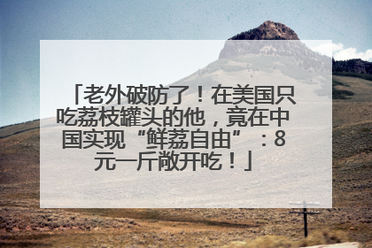 老外破防了！在美国只吃荔枝罐头的他，竟在中国实现“鲜荔自由”：8元一斤敞开吃！