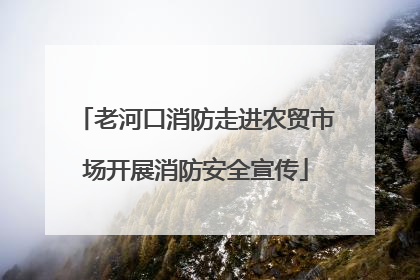 老河口消防走进农贸市场开展消防安全宣传