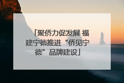聚侨力促发展 福建宁德推进“侨见宁德”品牌建设