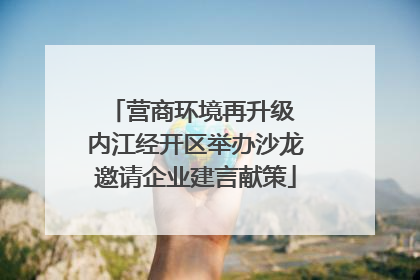 营商环境再升级 内江经开区举办沙龙邀请企业建言献策