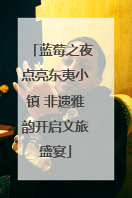 蓝莓之夜点亮东夷小镇 非遗雅韵开启文旅盛宴