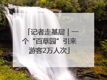 记者走基层｜一个“百草园”引来游客2万人次