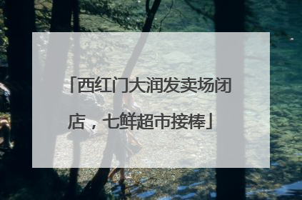 西红门大润发卖场闭店，七鲜超市接棒