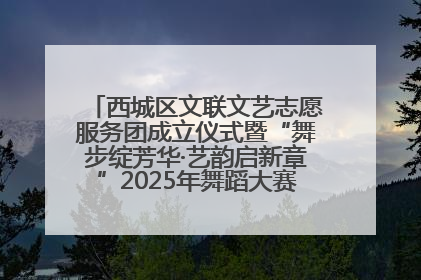 西城区文联文艺志愿服务团成立仪式暨“舞步绽芳华·艺韵启新章”2025年舞蹈大赛展演圆满举办