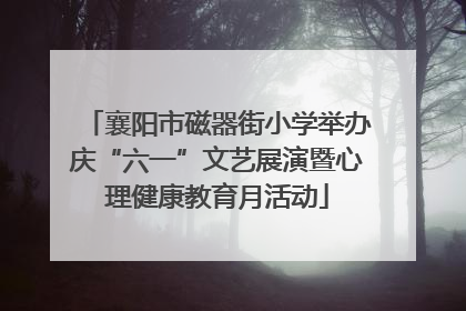 襄阳市磁器街小学举办庆“六一”文艺展演暨心理健康教育月活动