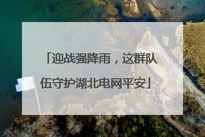 迎战强降雨，这群队伍守护湖北电网平安