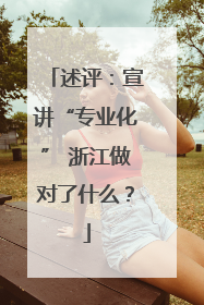 述评：宣讲“专业化” 浙江做对了什么？