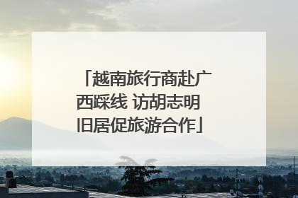 越南旅行商赴广西踩线 访胡志明旧居促旅游合作