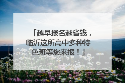 越早报名越省钱，临沂这所高中多种特色班等您来报！