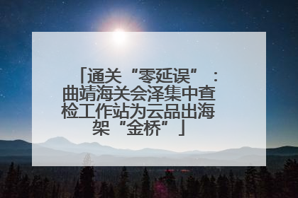 通关“零延误”：曲靖海关会泽集中查检工作站为云品出海架“金桥”