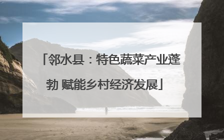 邻水县：特色蔬菜产业蓬勃 赋能乡村经济发展