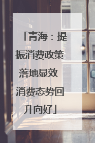 青海：提振消费政策落地显效 消费态势回升向好