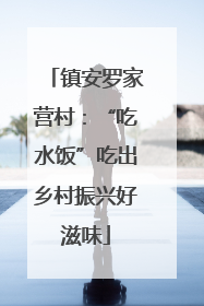 镇安罗家营村：“吃水饭”吃出乡村振兴好滋味