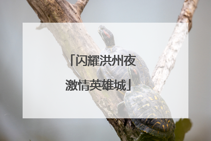 闪耀洪州夜 激情英雄城